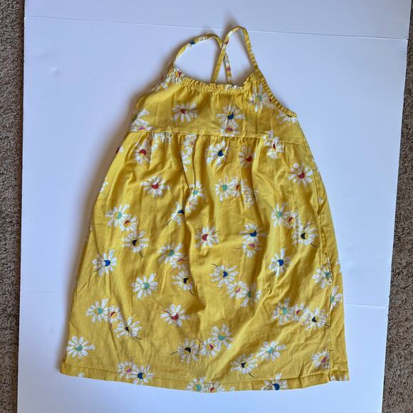 Hanna Andersson Yellow Floral Knit-Dress 130cm - Picture 2 of 6